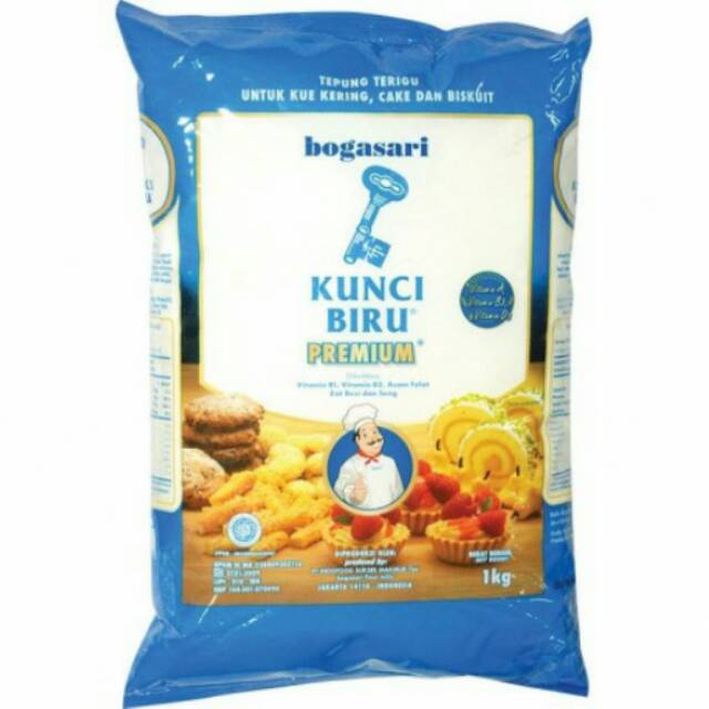 

NEW Tepung terigu kunci biru 1kg
