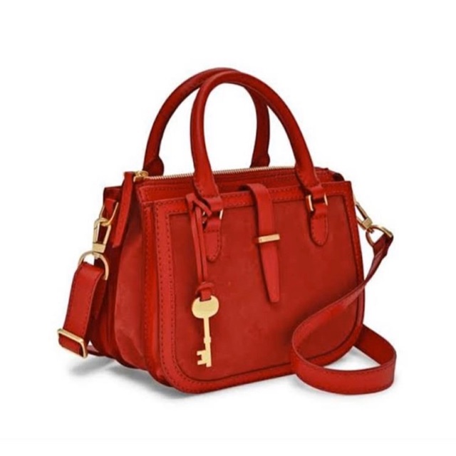 fossil ryder mini brick red