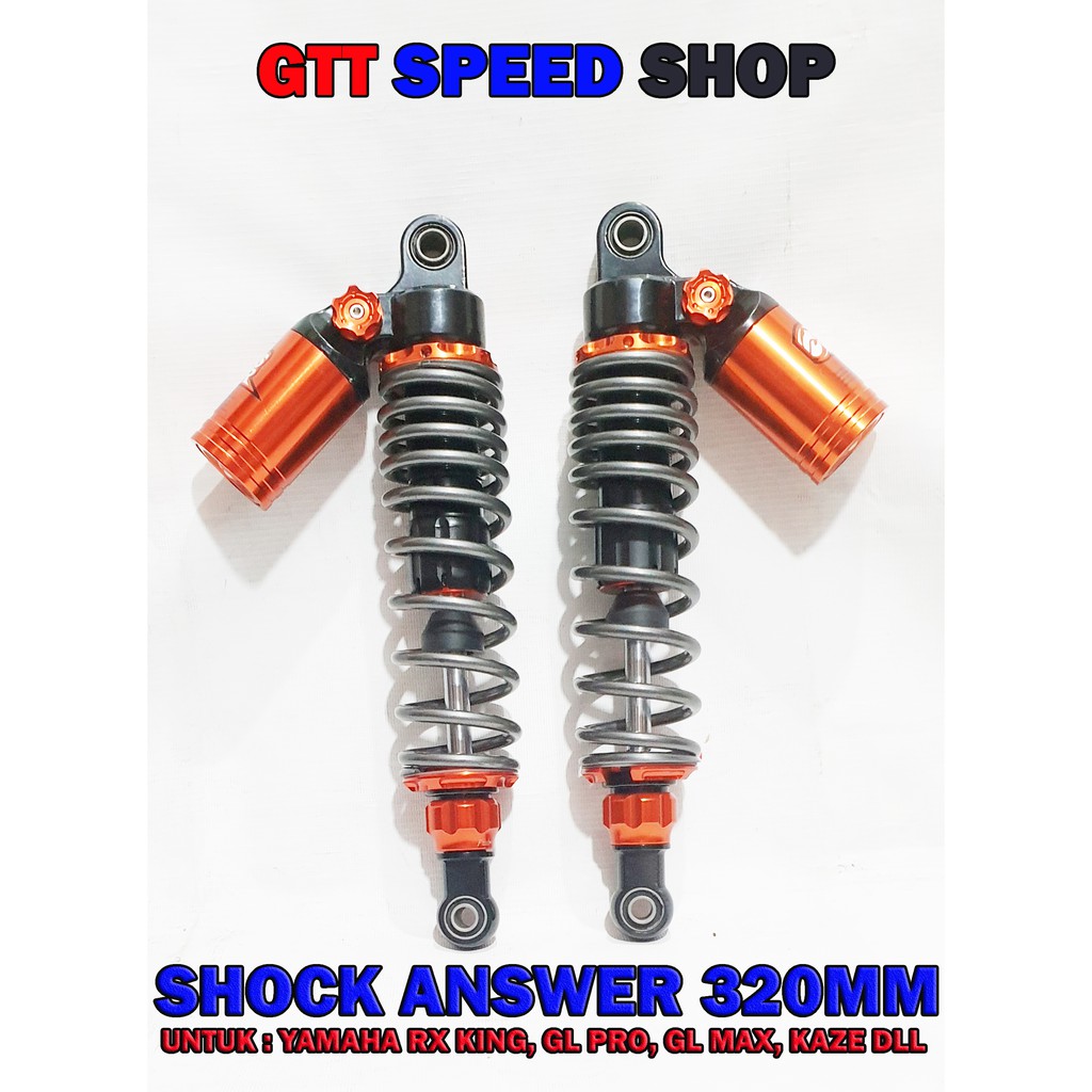 SHOCK ANSWER RX KING TABUNG MIRING UKURAN 320MM WARNA GREY