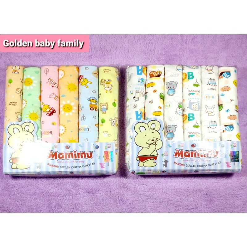 Bedong mamimu 6in1 warna 115cmx90cm,1pack isi 6pcs