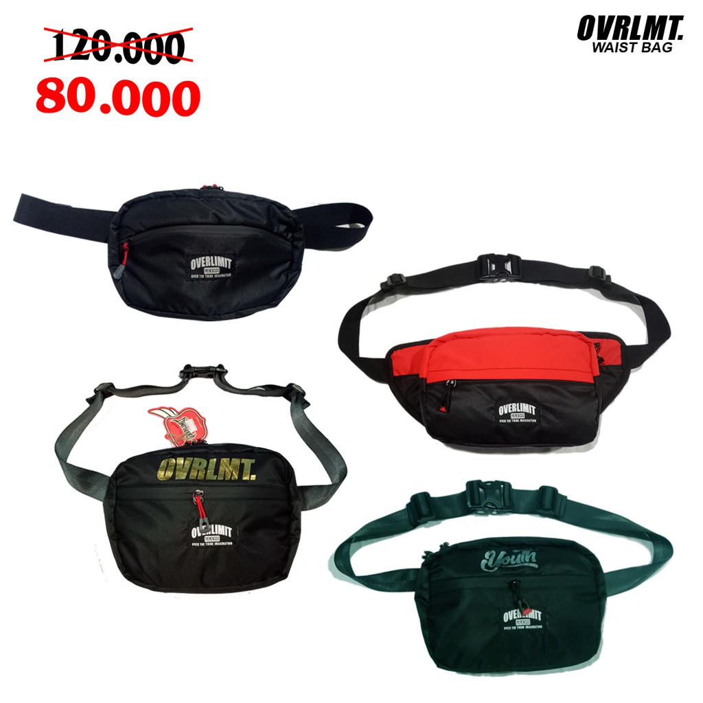 Waistbag Overlimit Waistbag anti air tas samping tas distro