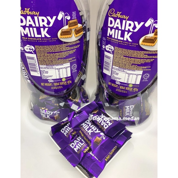 COKLAT MALAYSIA CADBURY DAIRY MILK REFILL PACK ISI 10PCS