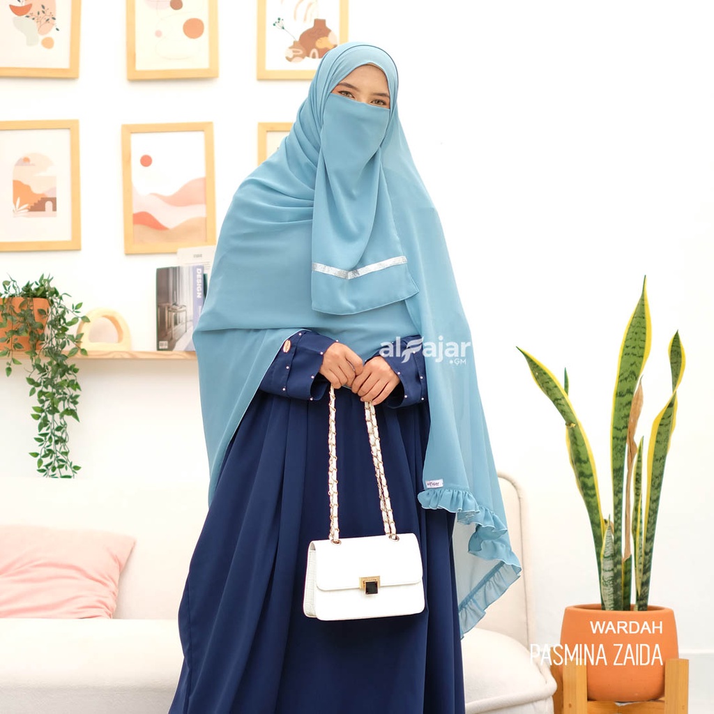 Jilbab Pashmina Instan Zaida by Alfajar Free Cadar