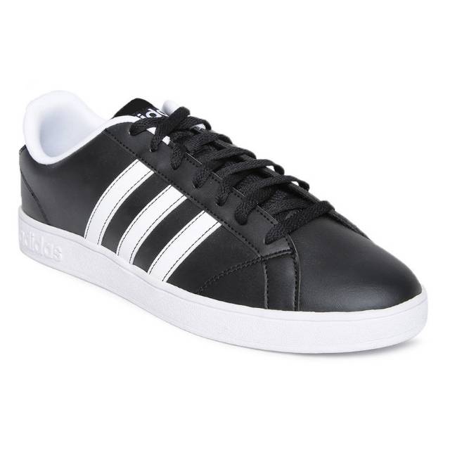 BIG SALE  ADIDAS NEO BASELINE BLACK WHITE ORIGINAL AUTHENTIC