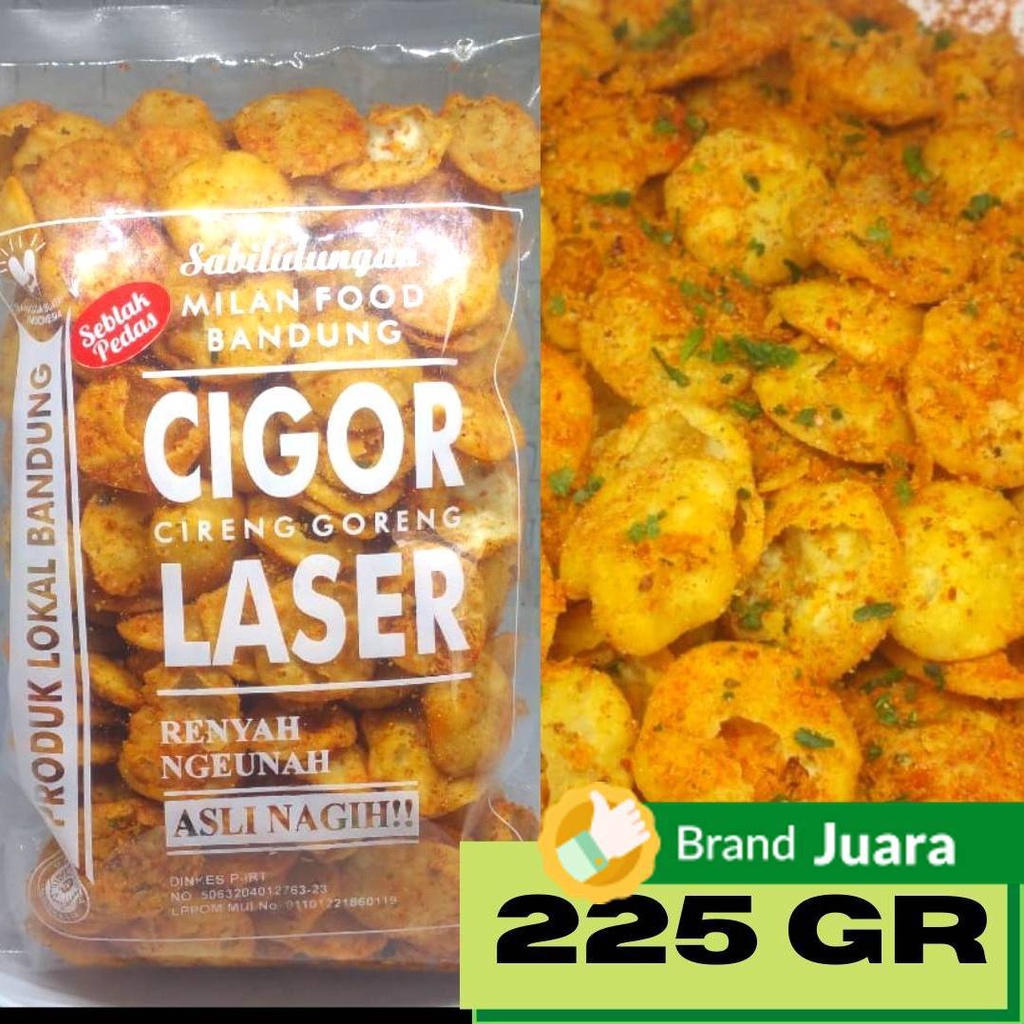 

Milan Food Bandung - Cigor Laser Jumbo 225 gr
