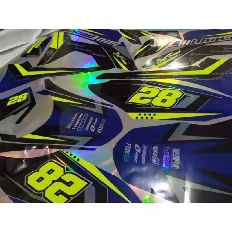 DECAL STIKER CRF KLX D TRACKER HOLOGRAM