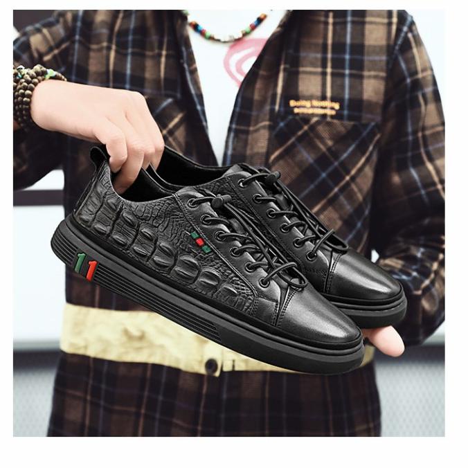 Sepatu Sneaker Pria Aligator - Limited Edition Casual 3D Skin Model