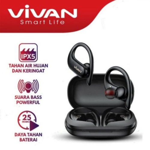 VIVAN Sport X Earphones TWS Bluetooth 5.0 Waterproof IPX5