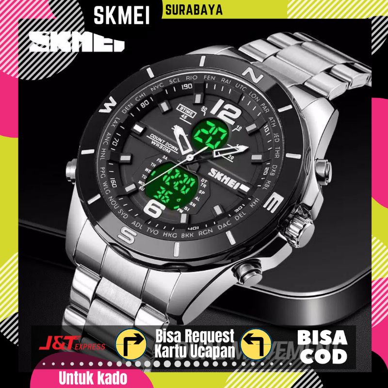 JAM TANG PRIA ANTI AIR SKMEI 1670 ORIGINAL SPORT ELEGAN