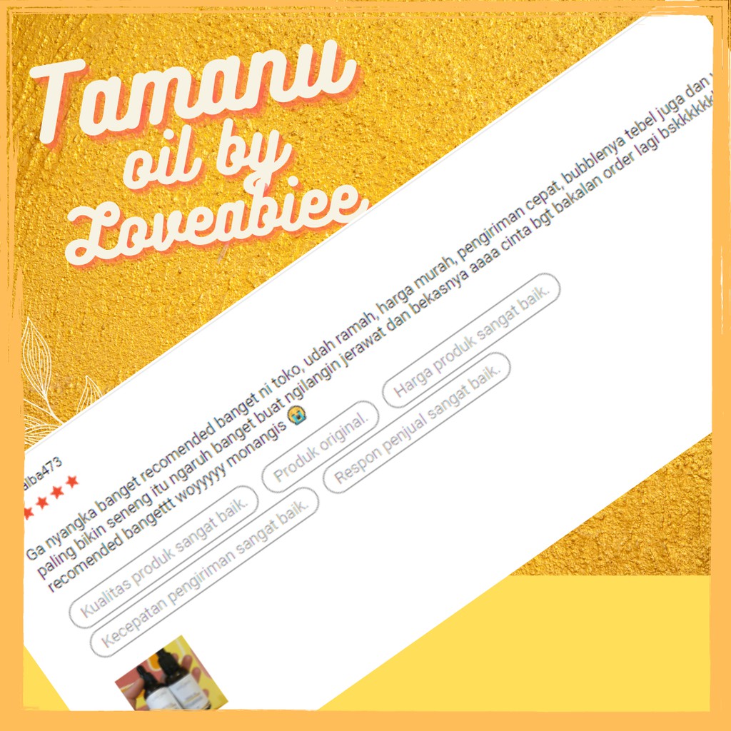 BPOM Buy 1 30ml tamanu oil get 1 free tamanu oil 30ml (60ML)  by loveabiee, pure 100% tamanu oil