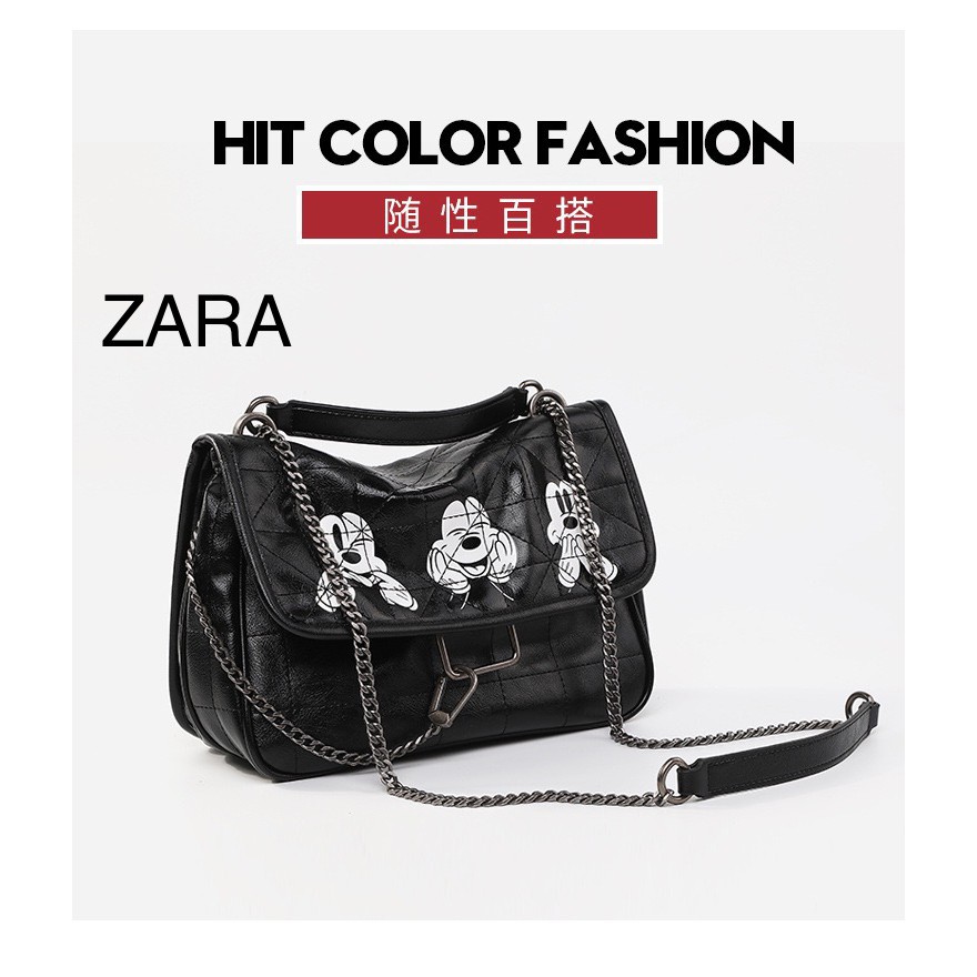  Zara  Bag Mickey  Mouse  Crossbody Shoulder Bags Women 