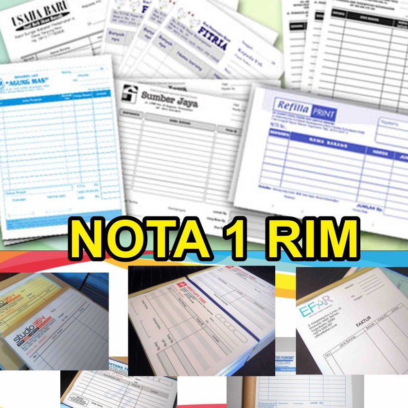 

NOTA 1rim-1ply-2ply-1warna-2warna-numerator Murah sedunia