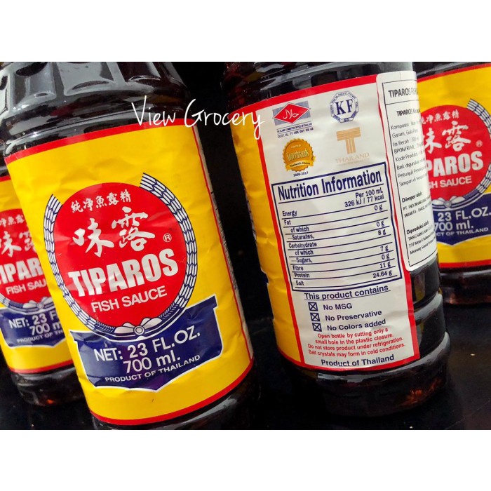 

01F1S Kecap Asin Ikan Tiparos / Fish Sauce Tiparos 700Ml Fsfs201