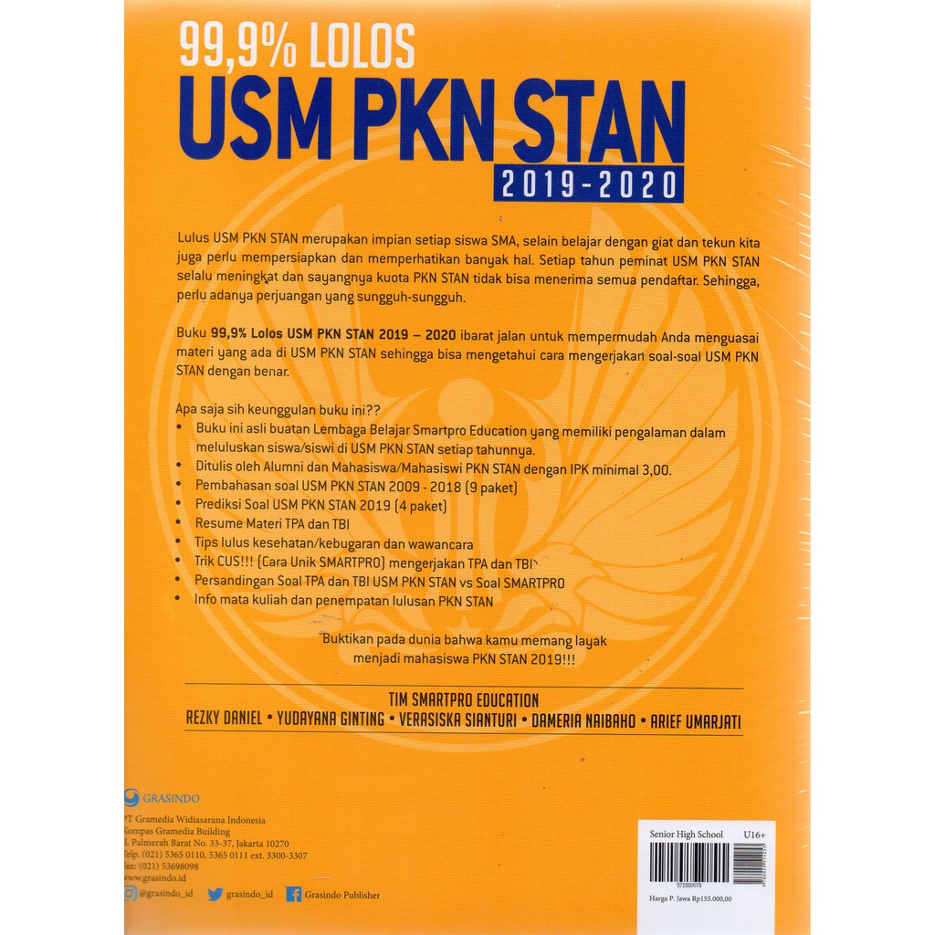 Harga Buku Usm Pkn Stan 2019 Di Gramedia - Info Terkait Buku