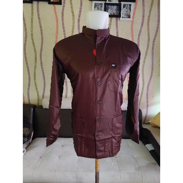 koko al wafa/koko dewasa/baju muslim al wafa/koko putih/koko haibah medium gold