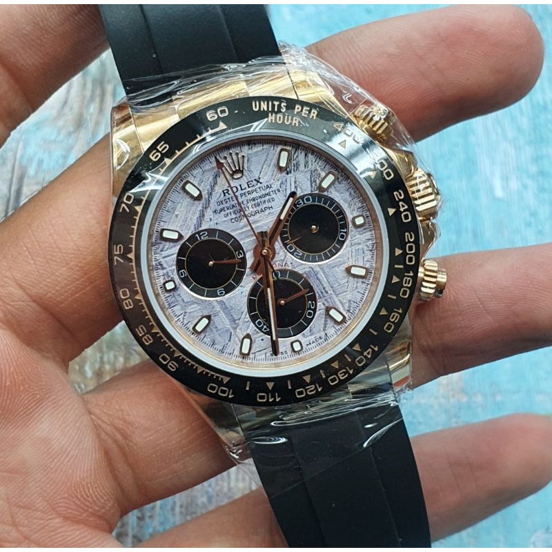Rolex Daytona 116515LN RG Meteorite Dial On Oysterflex Strap 1:1 BEST