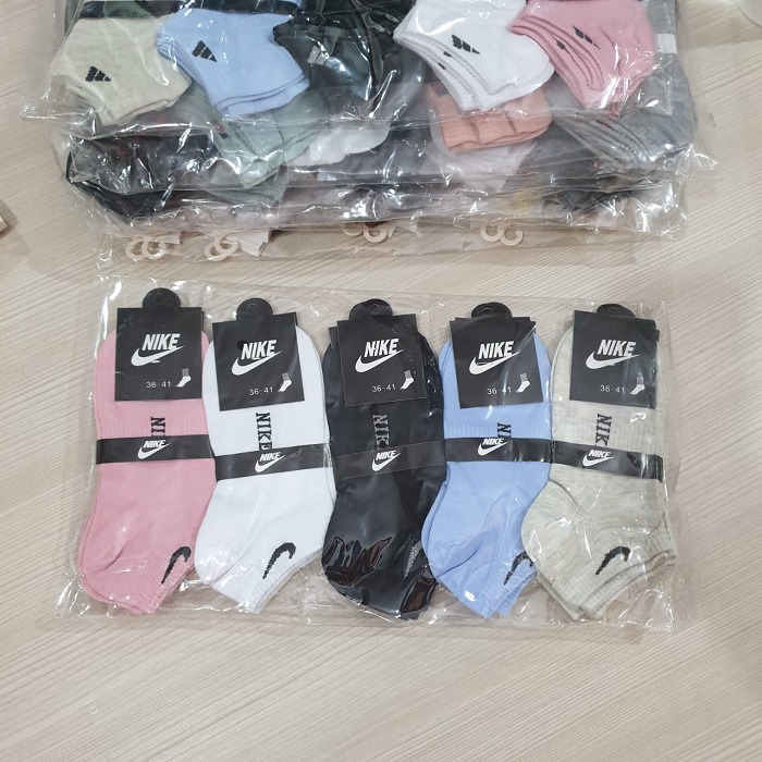 RYX - Nikei Sport Kaos Kaki Bundle Wanita &amp; Pria Fashion Casual Berisi 10 Pasang - Ori Import