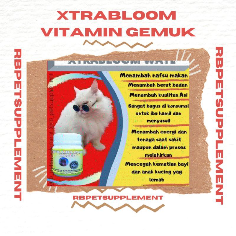 Vitamin Gemuk kucing/xtrabloom/vitamin nafsu makan