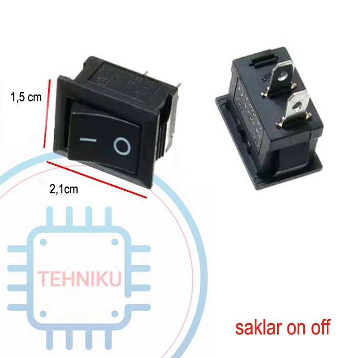 Saklar on off kotak Saklar Switch 2 Pin (ON-OFF) Ukuran Kecil