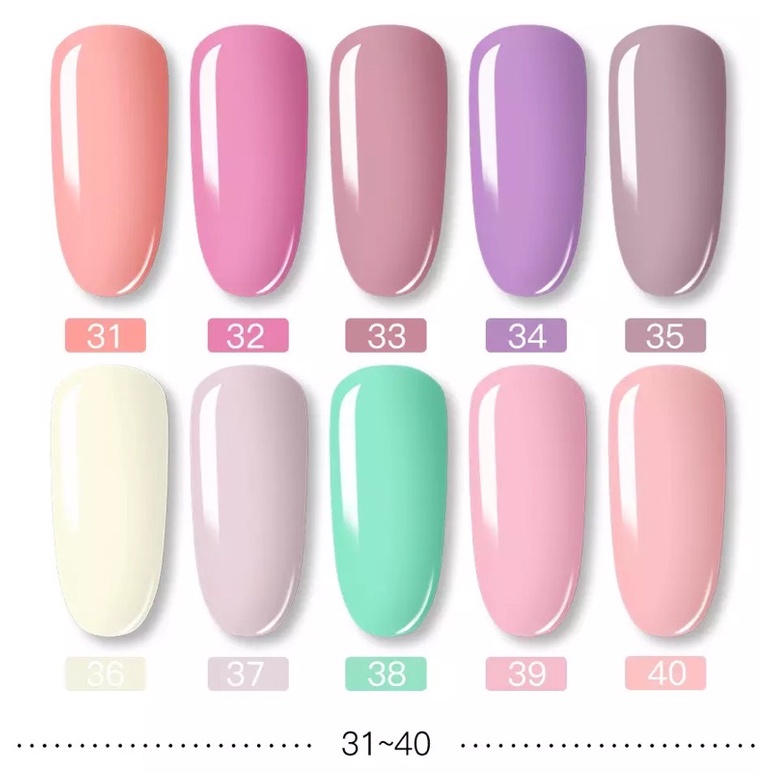 ROSALIND KODE RA 31- 58 SERI 58 WARNA KUTEK GEL POLISH SOLID COLOR SERIES