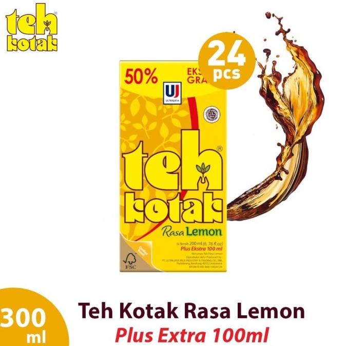 

[ COD ] Teh Kotak Lemon 24x300ml NEW Kode 1466