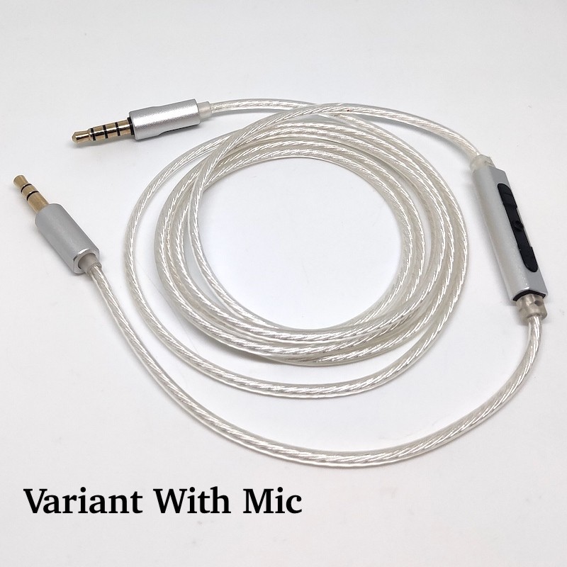 High Resolution Professional 3.5mm Aux Headphone Cable Silver Plated