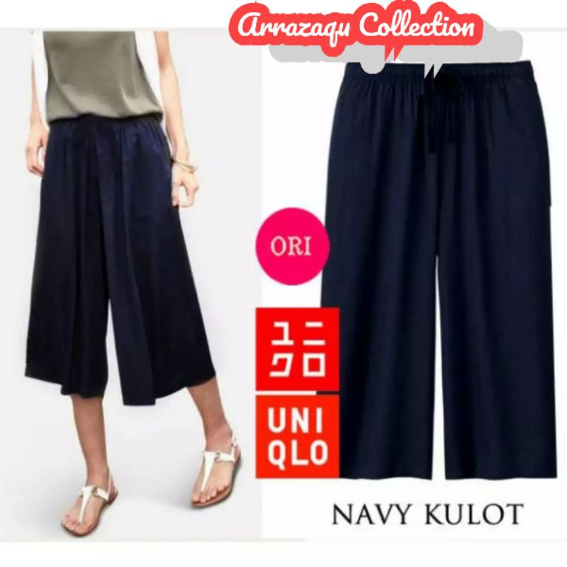 celana kulot UNIQLO ORI 3/4//relaxo uniqlo//rayon super//ORIGINAL PRODUK