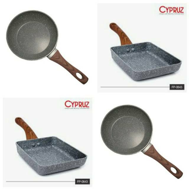 KH Cypruz Frypan 18cm 20cm 22cm MarblePan Panci Induksi Fry Pan