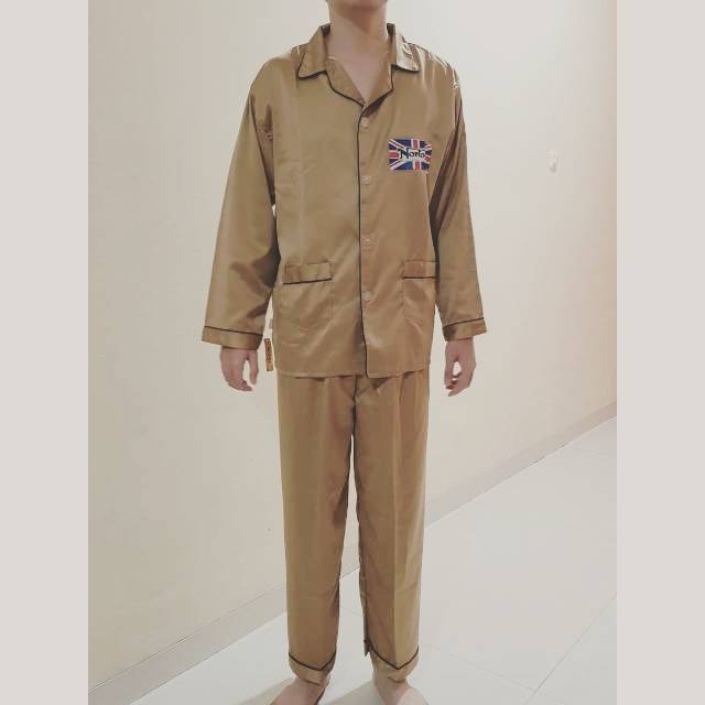 Baju tidur piyama saten pria