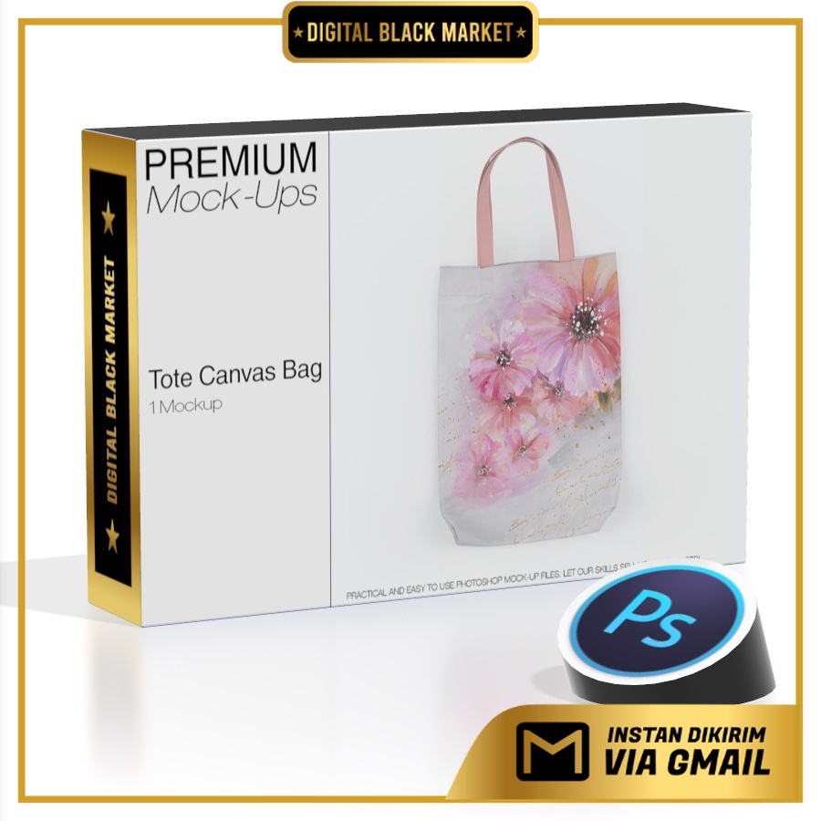 Tote Canvas Bag Mockup - Photoshop