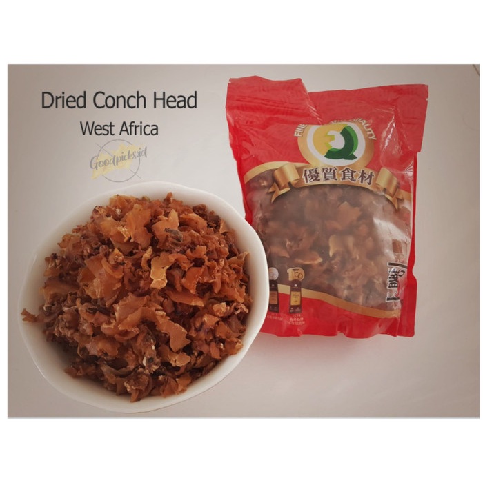 

Dried Conch sliced Head Africa 450gr sea snail/ Hai Luo/ Keong laut