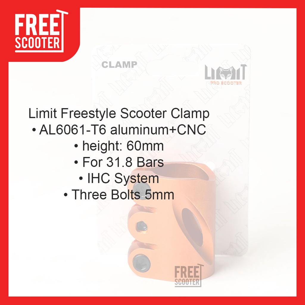 Limit Freestyle Scooter Clamp IHC 3 Bolts