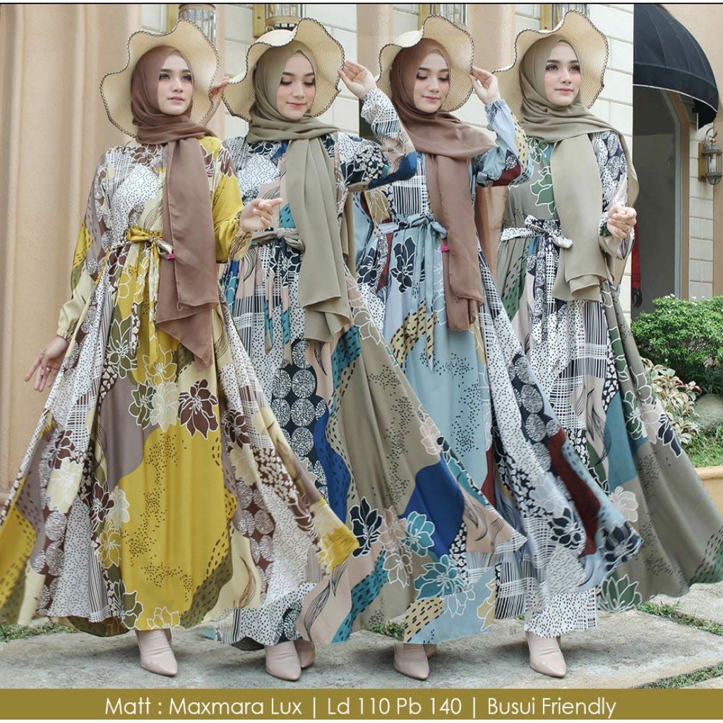 GAMIS ALIYAH DRESS MAXMARA LUX PREMIUM