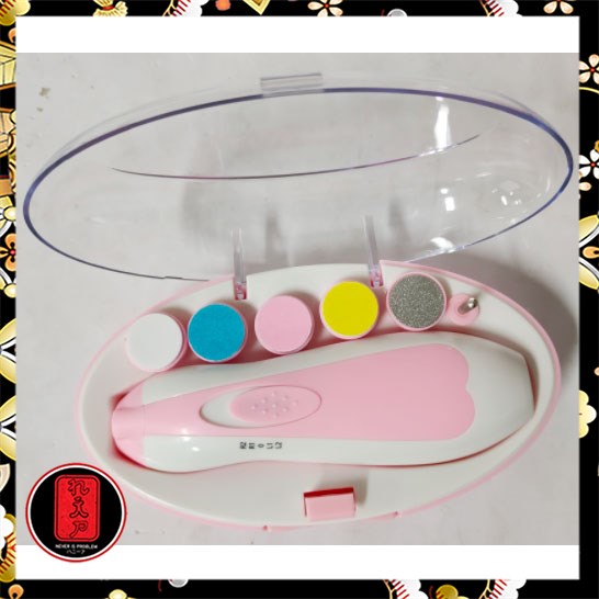 Alat Potong Kuku Bayi Electric Baby Nail Trimmer - TD-288 - Pink