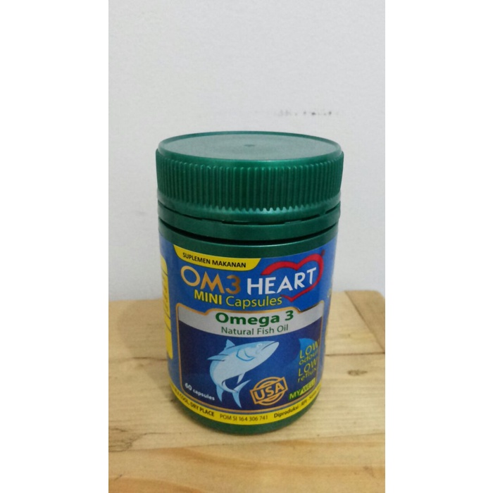 

b01n1nh Om3Heart Isi 60 Soft Capsules Omeheart Minyak Ikan Murni Ds201Fs