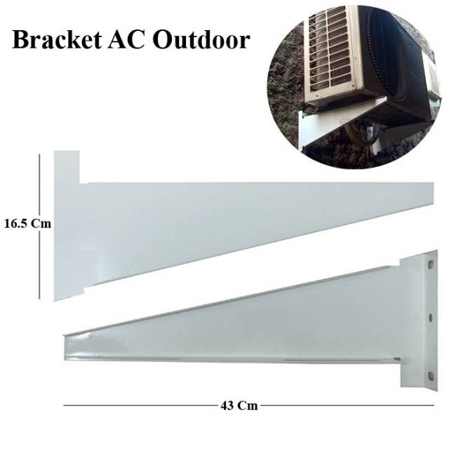 TEBAL Bracket Ac (1/2pk-1pk) | Braket Ac ( 0,5pk-1pk) | Breket Outdoor Ac Tebal