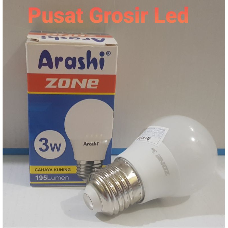 Lampu Led Arashi Zone 3 Watt Cahaya Kuning Garansi 1 Tahun