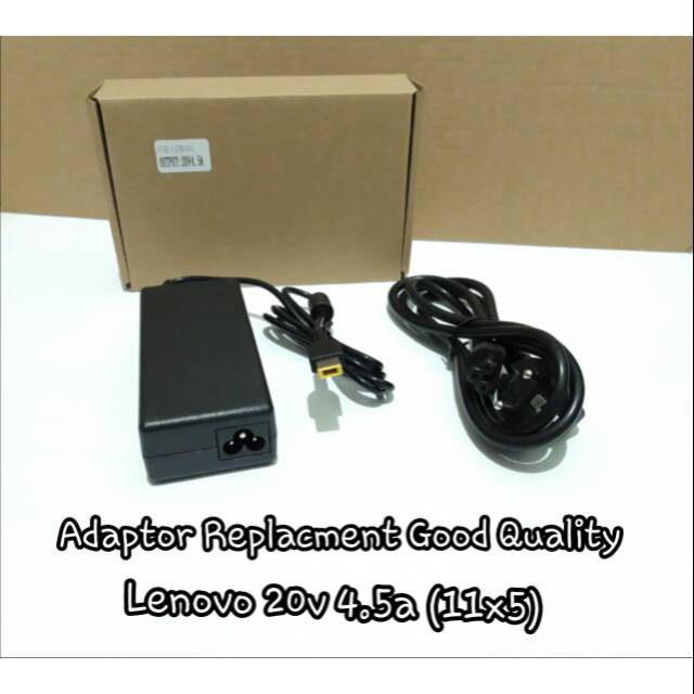 Adaptor Laptop Lenovo 20 volt,  4.5 ampere,  11x5 mm Replacement Good Quality