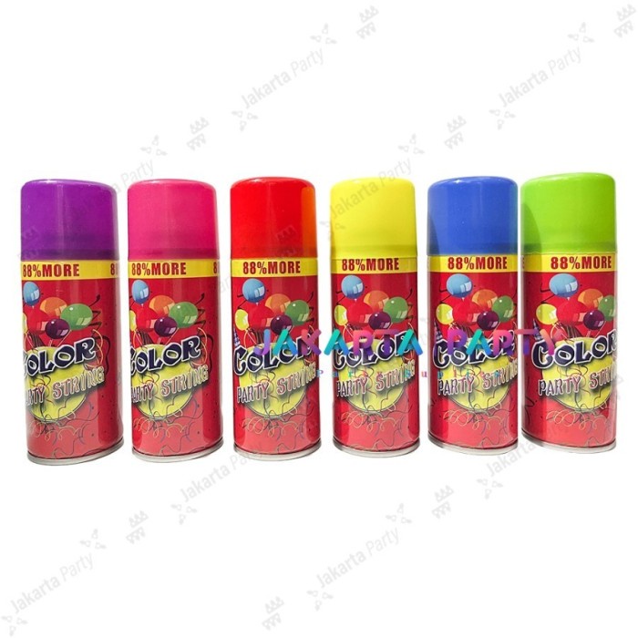 Party String Spray String Semprotan Jaring Aksesoris ultah ulang tahun Grosir