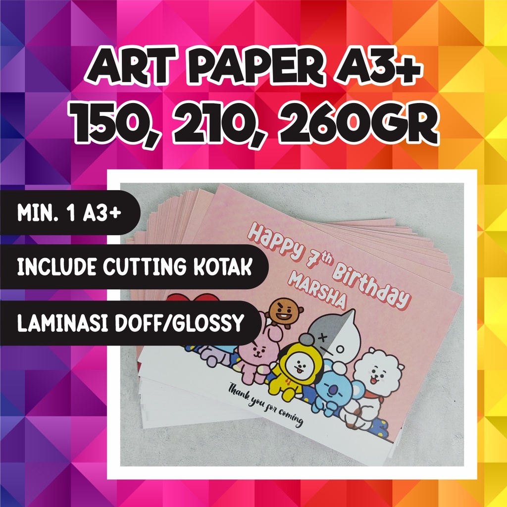 

ART PAPER 150GR / 210GR / 260GR A3+