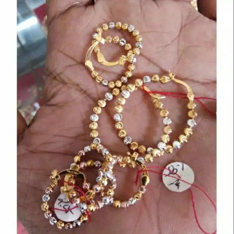anting model merica emas asli kadar 700