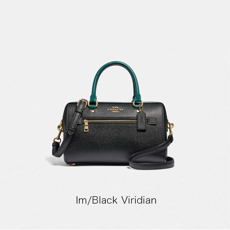 tas coach rowan satchel black viridian f88033