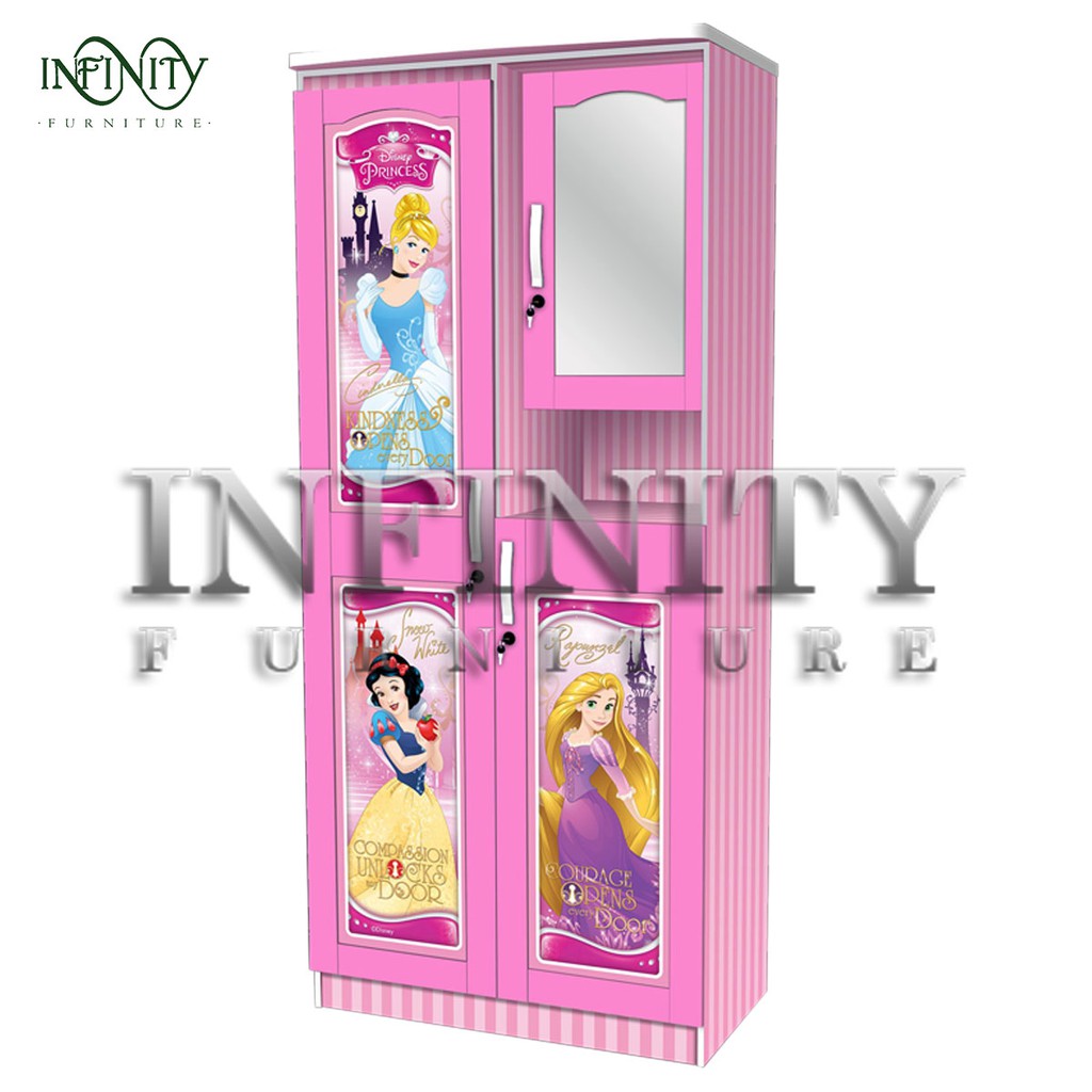 Lemari Pakaian 2 Pintu Karakter Disney Princess WDM 11525 PCS