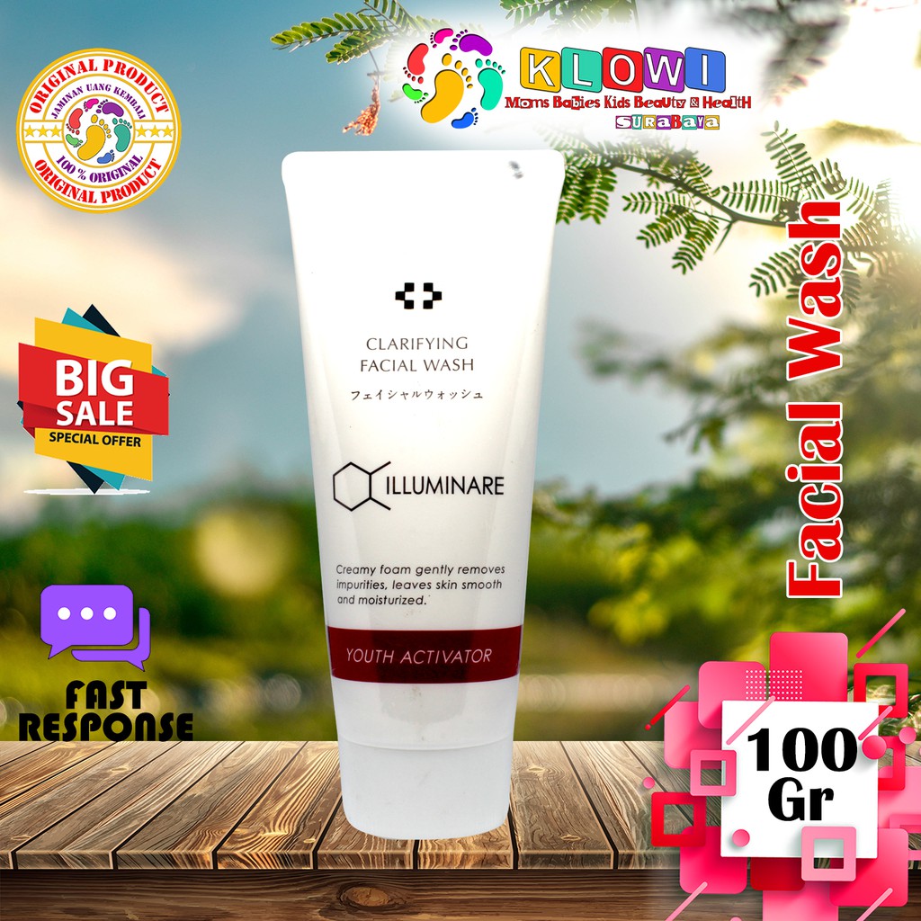 Illuminare Clarfying Facial Wash 100 Gr / Pembersih Wajah / Sabun Muka / Facial Wash