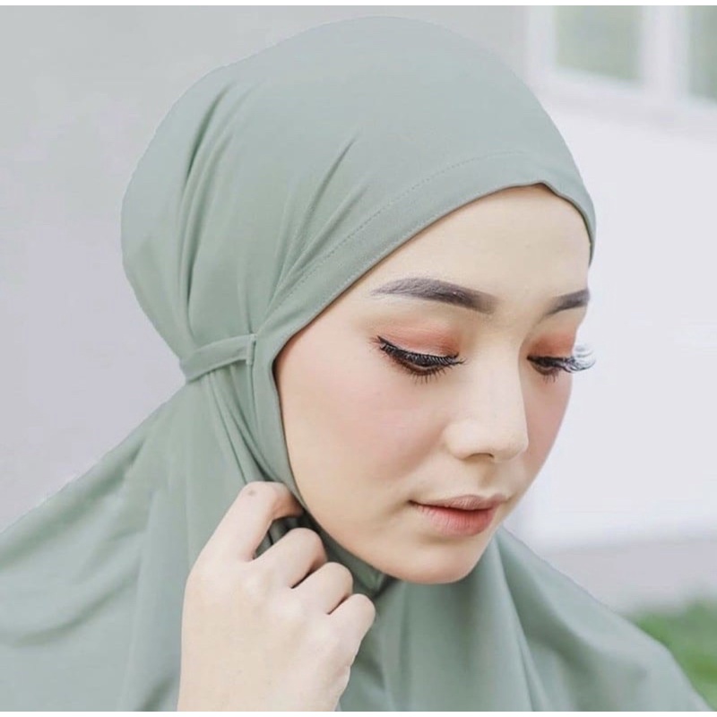 Hijab bergo tali plisket maryam / diamond bergo remple