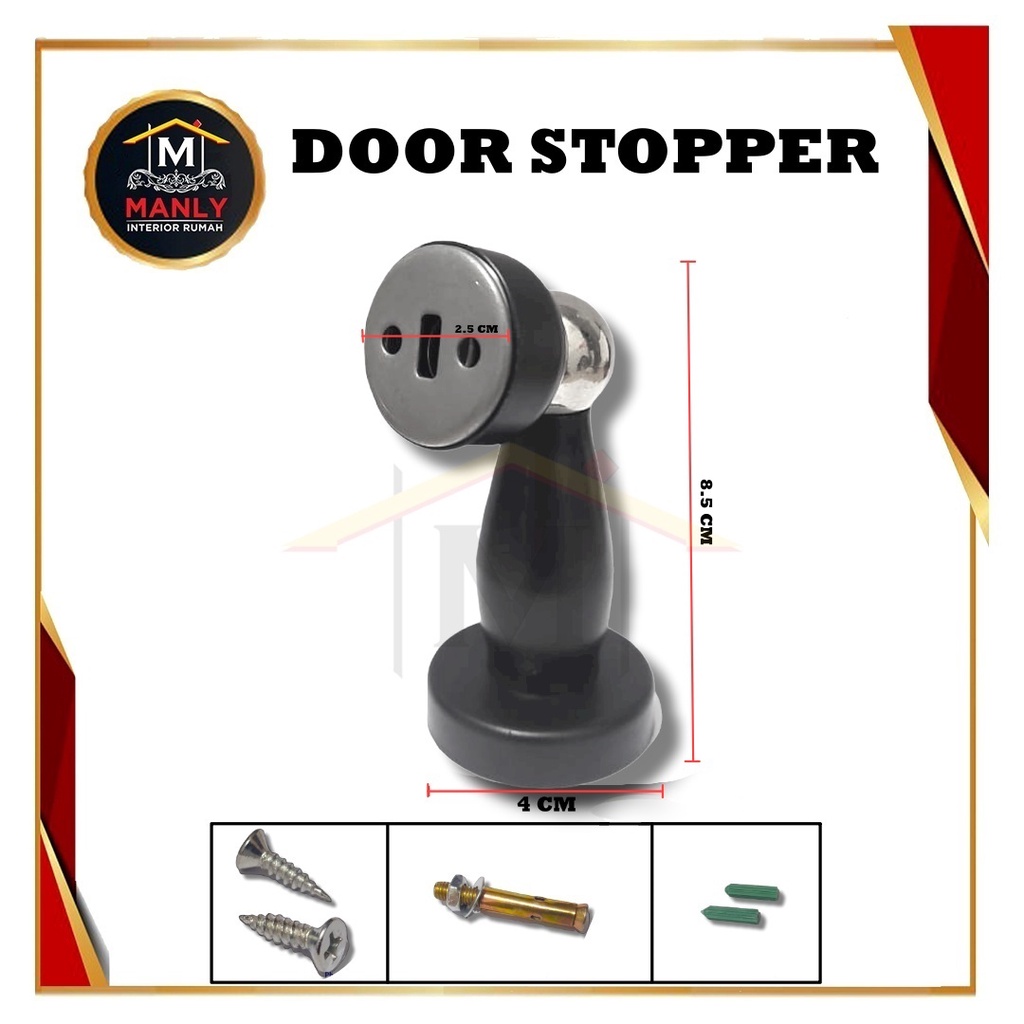 Penahan Pintu Magnet / Magnetic Door Stopper / Door Stop Pintu Stainless / Door Stop Magnet / Door Stopper Magnet