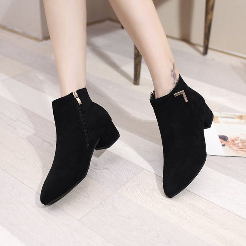 Boots Heel Fashion Korea Wanita Terbaru-3
