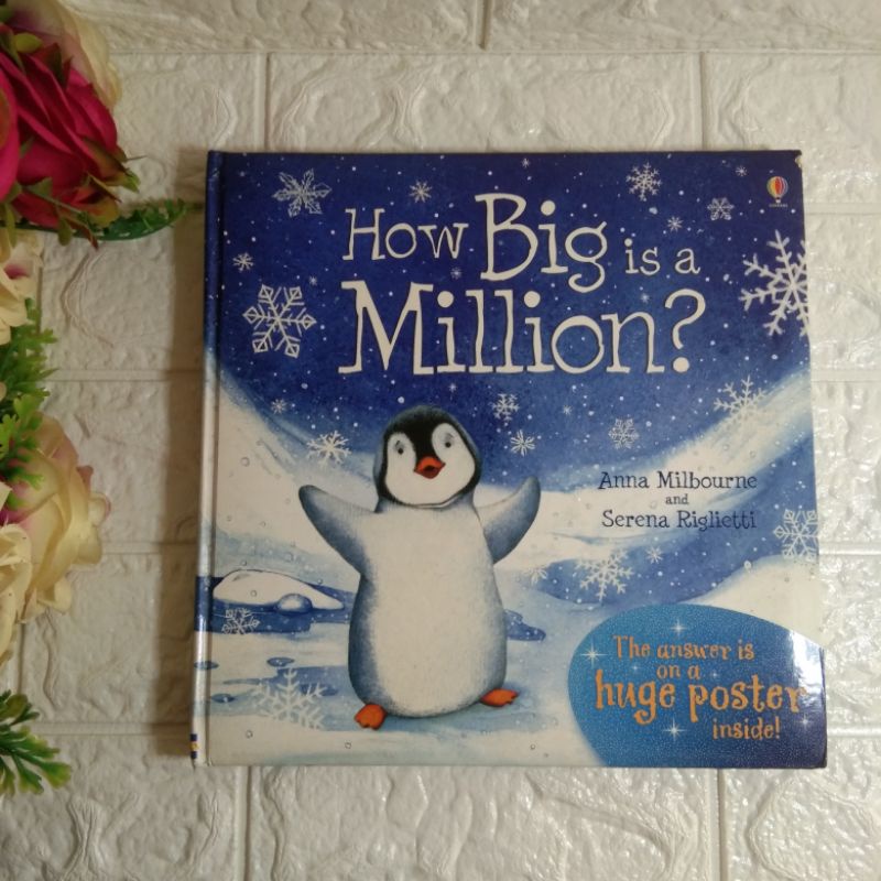 Buku cerita anak preloved second bekas Usborne HOW BIG IS A MILLION?