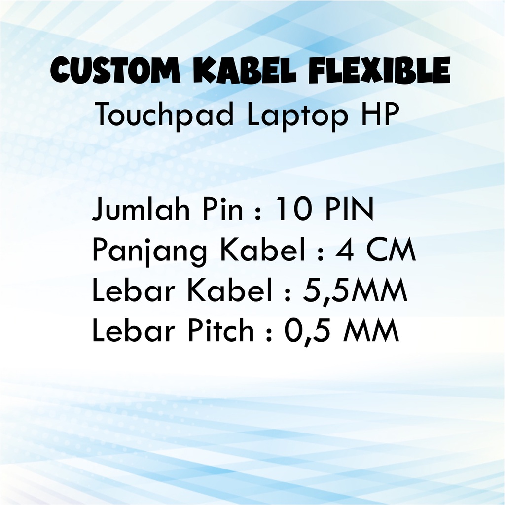 Kabel Flexible Touchpad Laptop HP 10 Pin 4 CM Forward