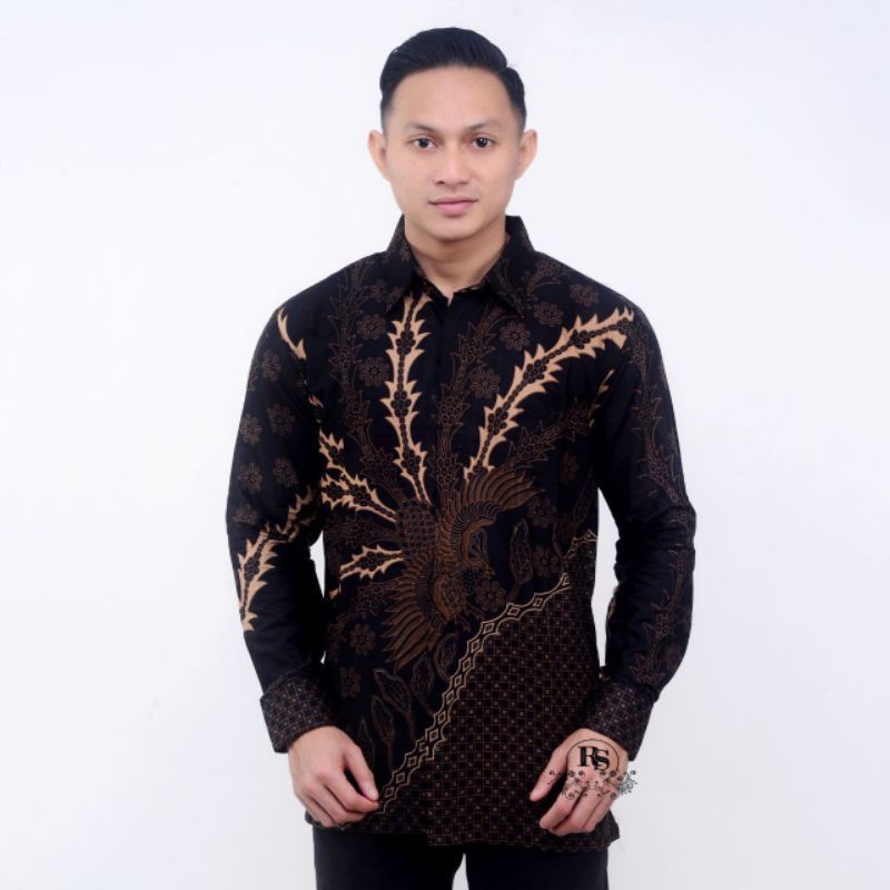 Kemeja batik lengan panjang size m l xl xxl xxxl